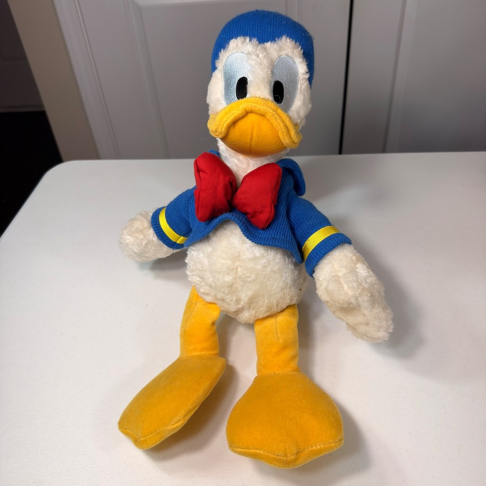 Vintage Disney Donald Duck Plush Classic Sailor Outfit Stuffed Toy 13"